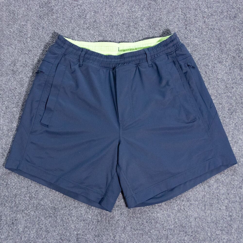 Birddogs Shorts Men's Small 5.5" Blue Lined Performance Stretch Gym Workout